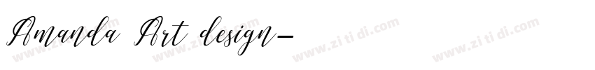 Amanda Art design字体转换